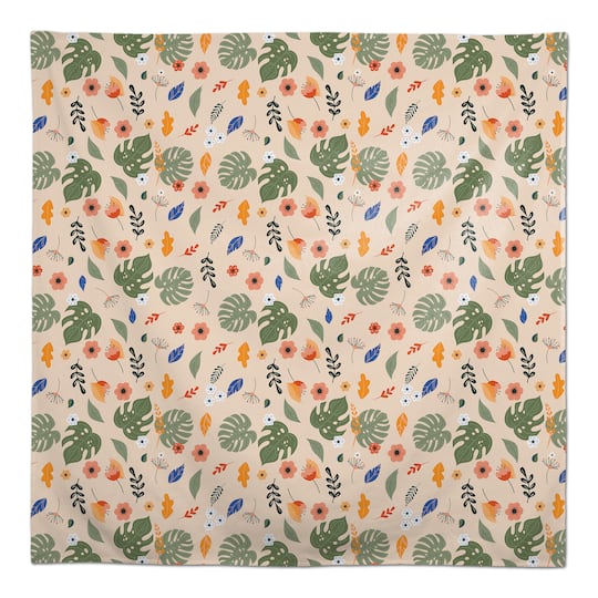 Floral Summer Palms Tablecloth